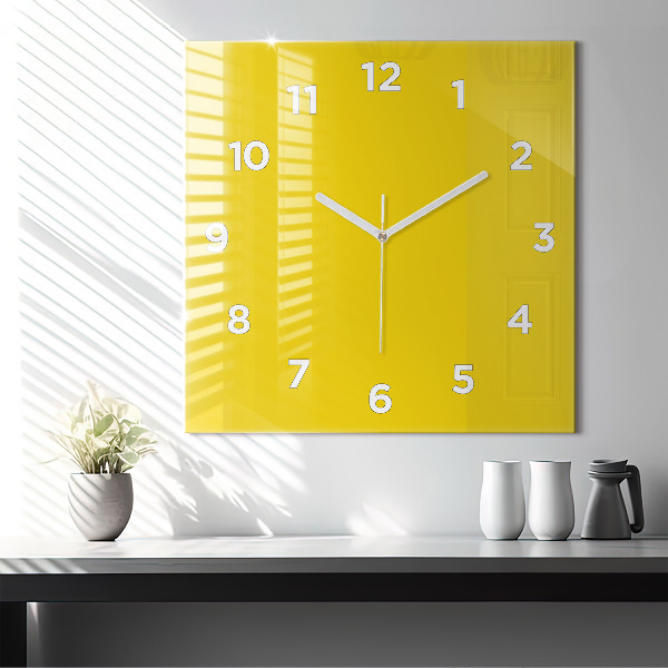 Orologio quadrato Giallo