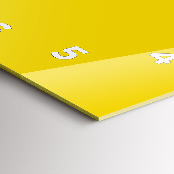 Orologio quadrato Giallo