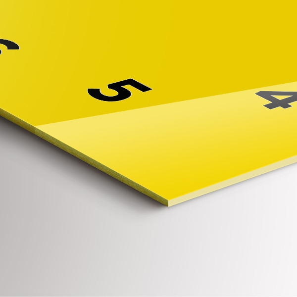 Orologio quadrato Giallo