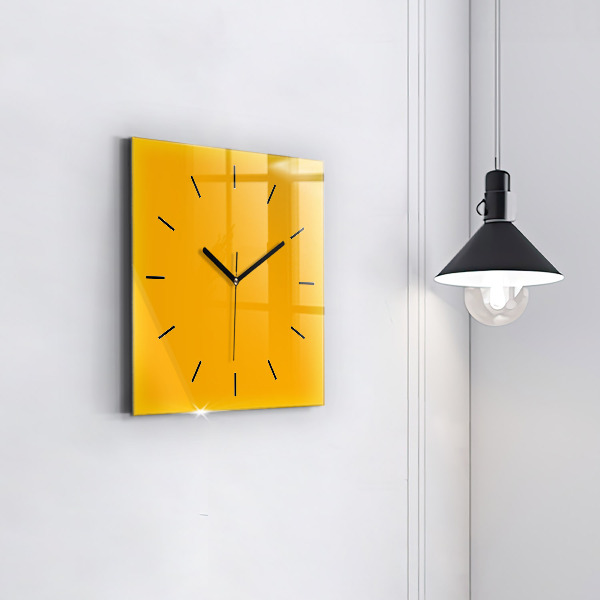 Orologio quadrato Giallo scuro