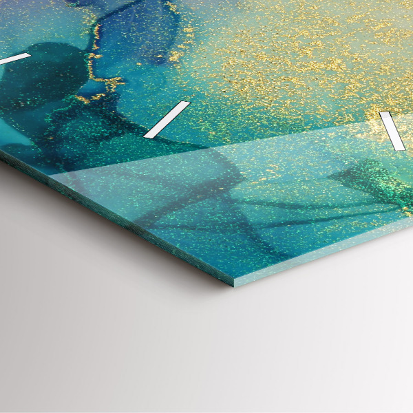 Orologio quadrato in vetro Astrazione dei colori