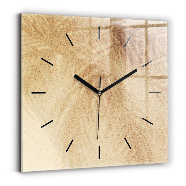 Orologio quadrato Astrazione dorata