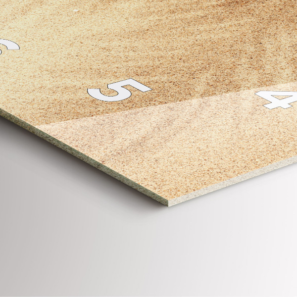 Orologio quadrato Astrazione dorata