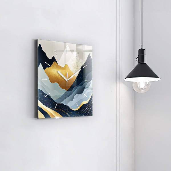 Orologio quadrato Montagne astratte