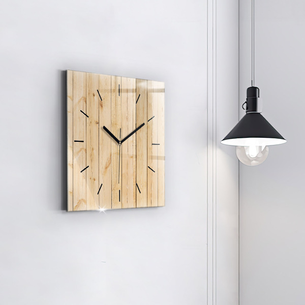 Orologio quadrato Tavole di legno