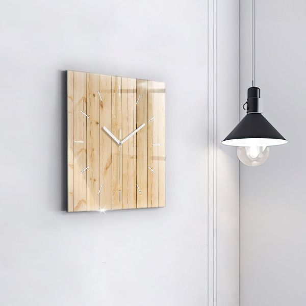 Orologio quadrato Tavole di legno