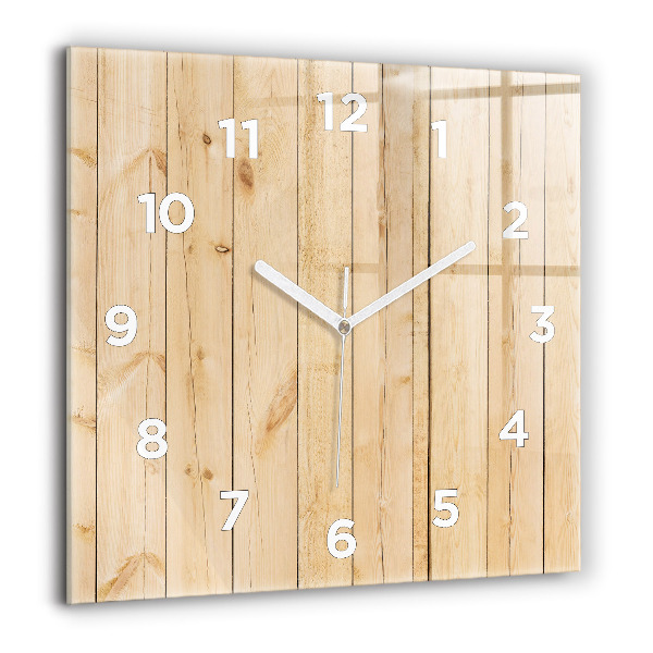 Orologio quadrato Tavole di legno