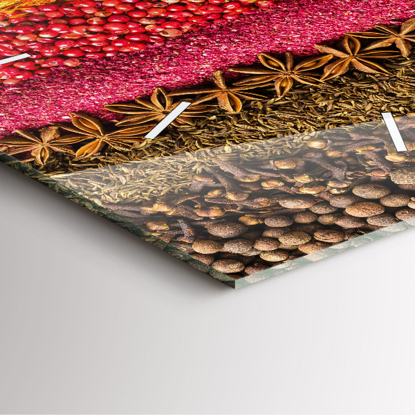 Orologio quadrato File di spezie