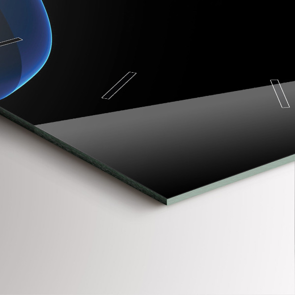 Orologio quadrato Linee blu