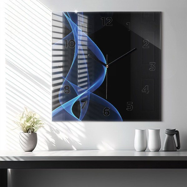 Orologio quadrato Linee blu