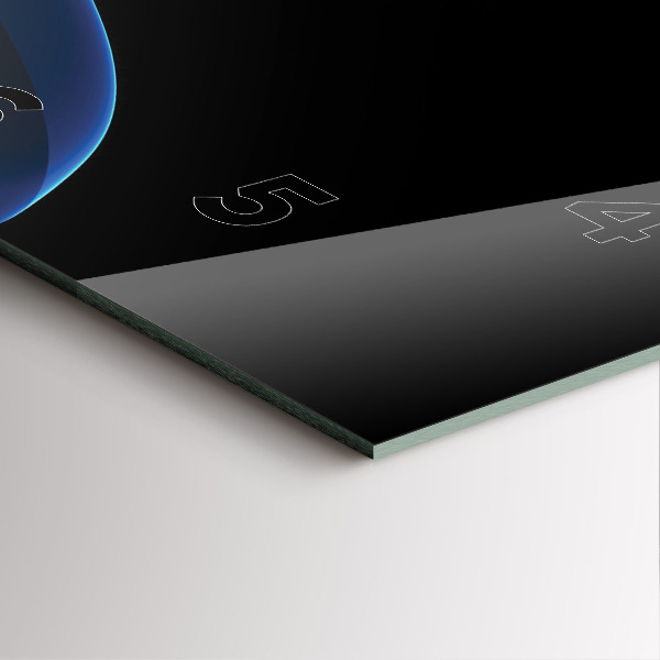 Orologio quadrato Linee blu