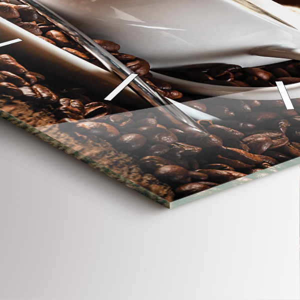 Orologio quadrato Una tazza di caffè