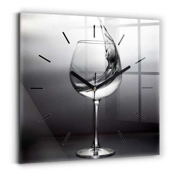 Orologio quadrato Bicchiere di vino