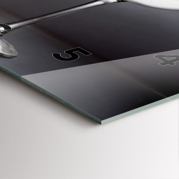 Orologio quadrato Bicchiere di vino