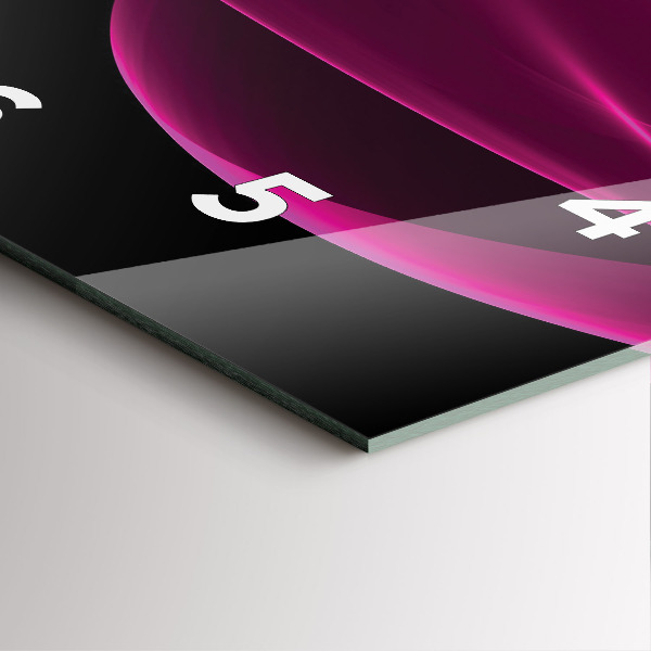 Orologio quadrato Astrazione rosa