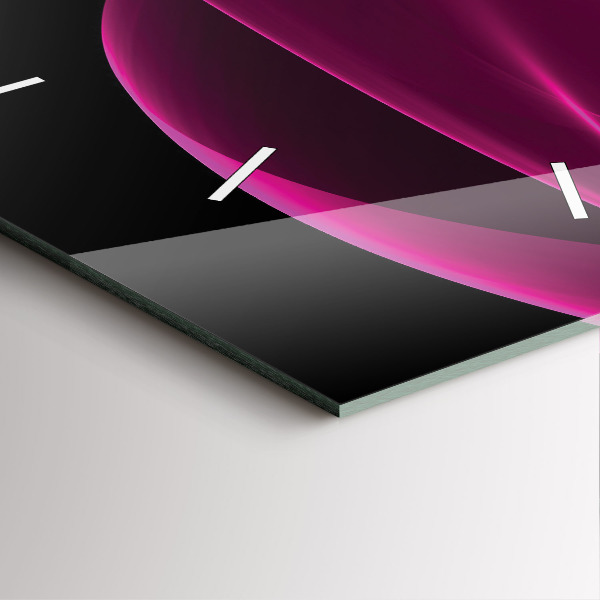 Orologio quadrato Astrazione rosa