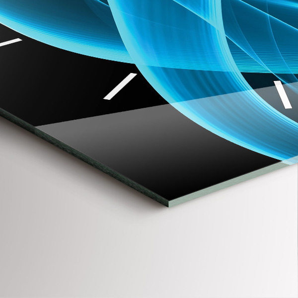 Orologio quadrato Astrazione blu