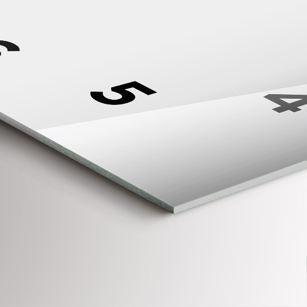 Orologio quadrato Astrazione d'argento