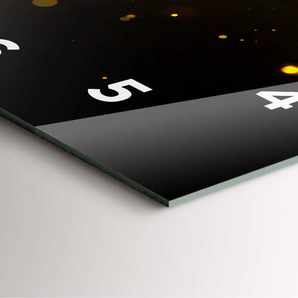 Orologio quadrato Polvere d'oro