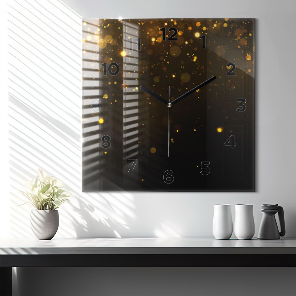 Orologio quadrato Polvere d'oro
