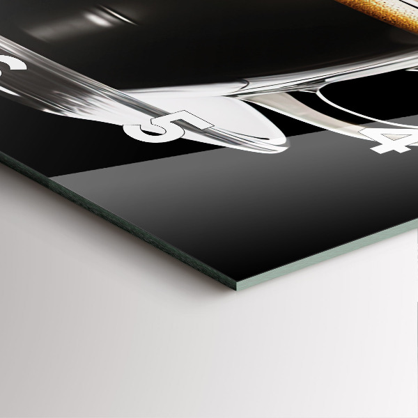 Orologio quadrato Caffè nero