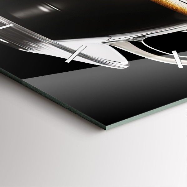 Orologio quadrato Caffè nero