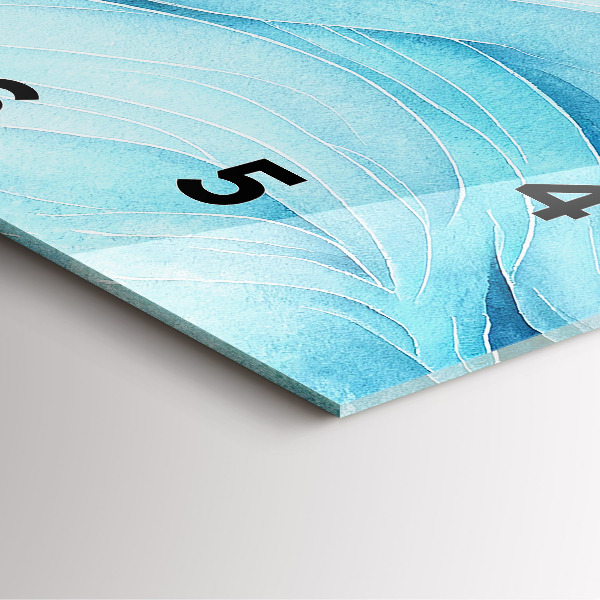 Orologio quadrato Nuvole blu