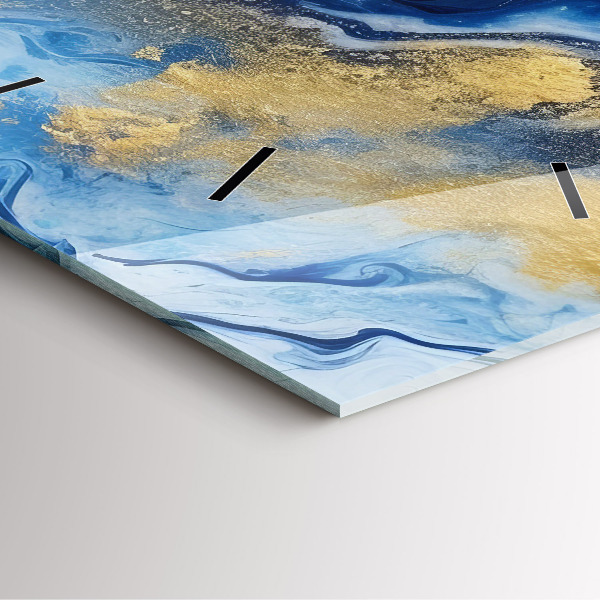 Orologio quadrato Marmo blu