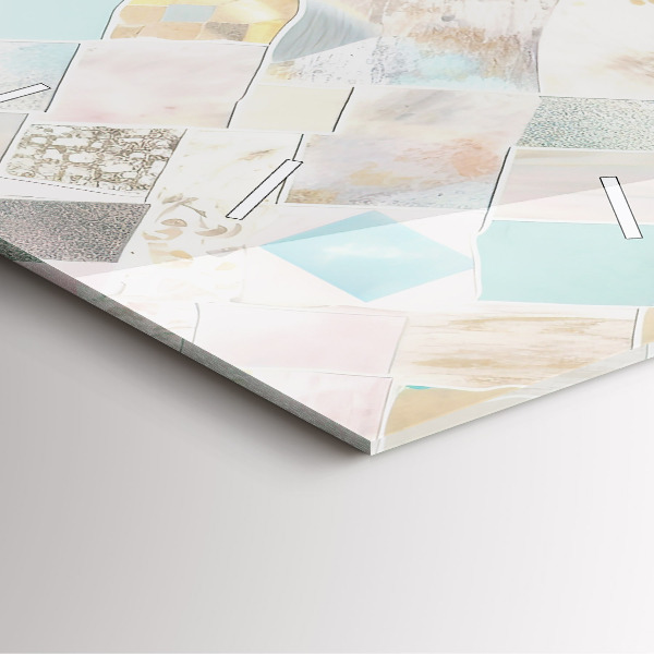 Orologio quadrato Piastrelle colorate