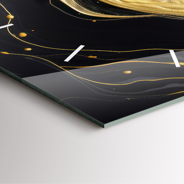 Orologio quadrato Marmo oro