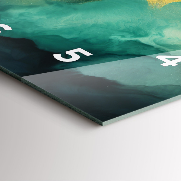 Orologio quadrato Marmo verde