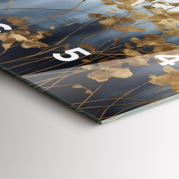 Orologio quadrato Fiori astratti