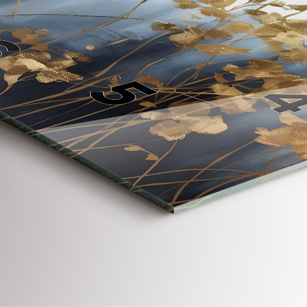 Orologio quadrato Fiori astratti