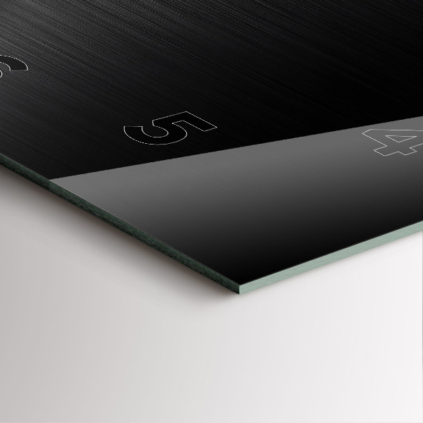 Orologio quadrato Linee nere e argentate