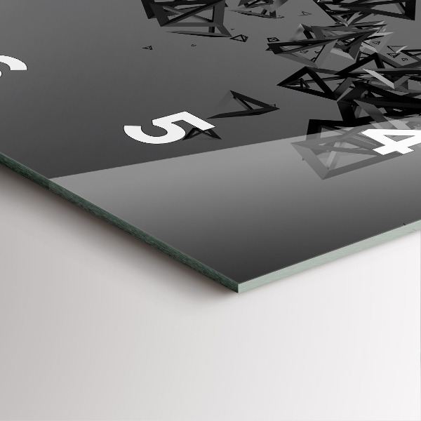 Orologio quadrato Astrazione oscura