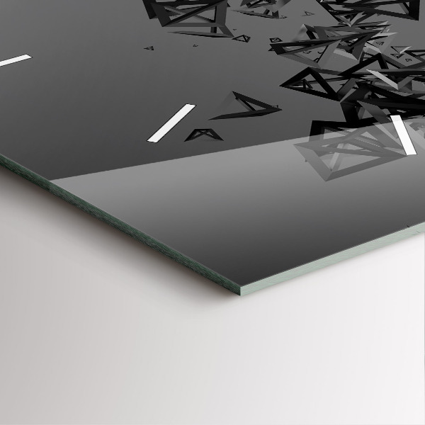 Orologio quadrato Astrazione oscura