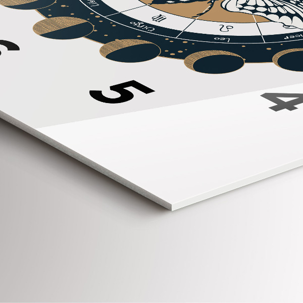 Orologio quadrato Fasi lunari e l'occhio