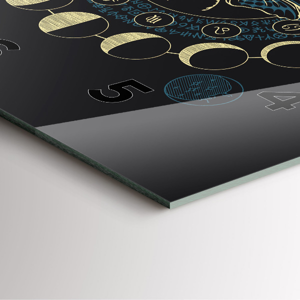 Orologio quadrato Fasi lunari e insetti