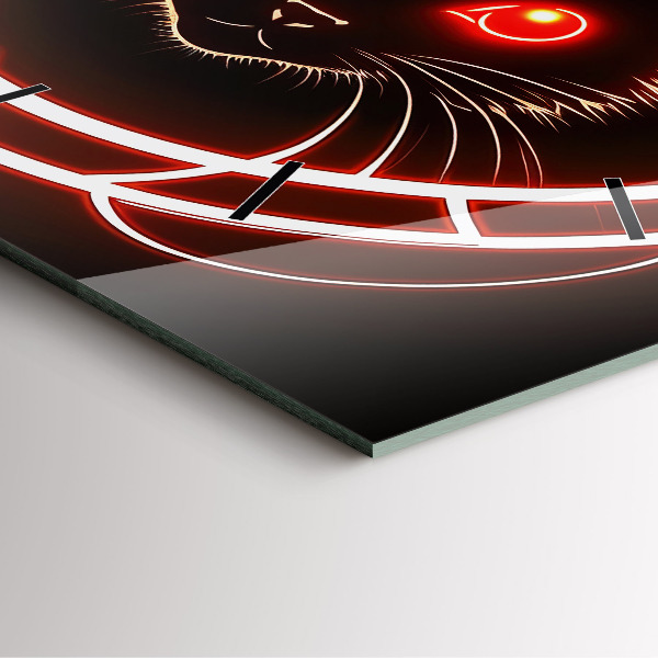 Orologio quadrato Gatto con gli occhi rossi