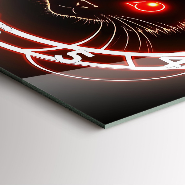 Orologio quadrato Gatto con gli occhi rossi