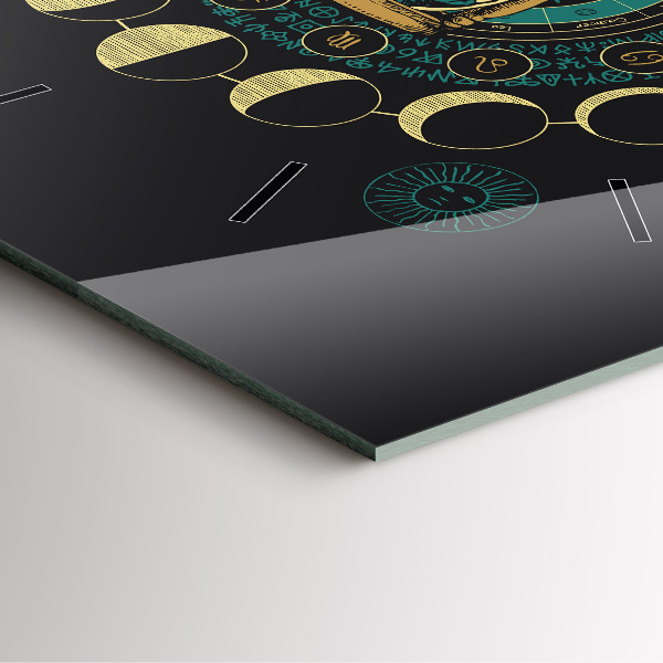 Orologio quadrato Fasi lunari e clessidra