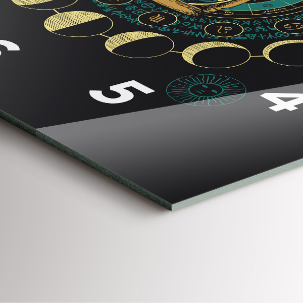 Orologio quadrato Fasi lunari e clessidra