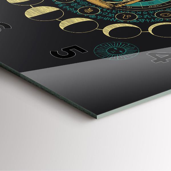 Orologio quadrato Fasi lunari e clessidra