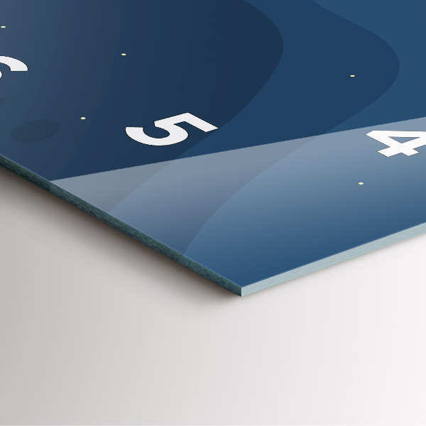 Orologio quadrato Onde blu