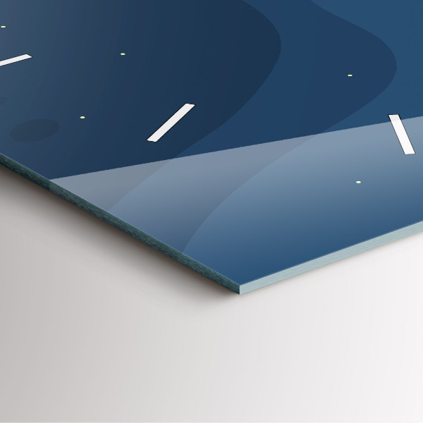 Orologio quadrato Onde blu