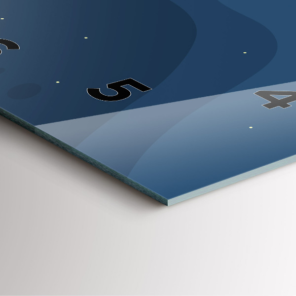 Orologio quadrato Onde blu