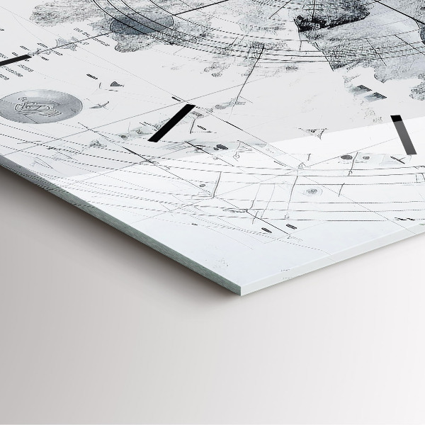 Orologio quadrato Montagne dei cartoni animati