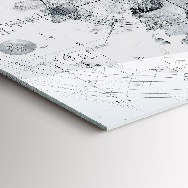 Orologio quadrato Montagne dei cartoni animati