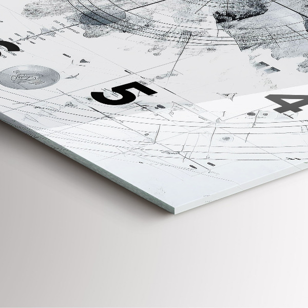 Orologio quadrato Montagne dei cartoni animati