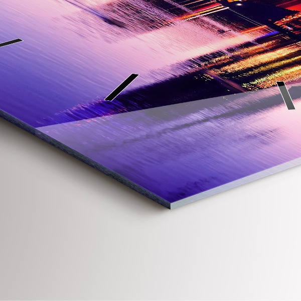 Orologio quadrato Panorama serale della città